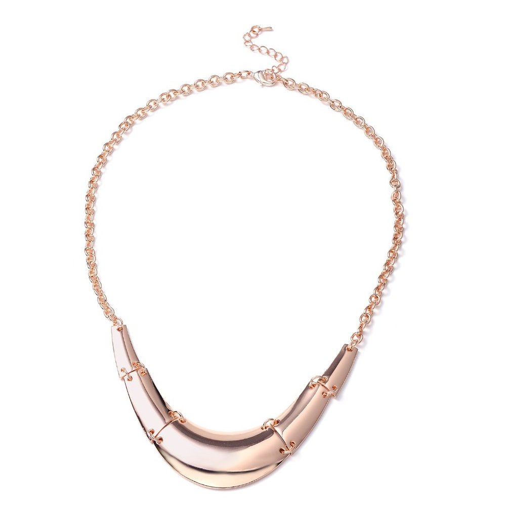 Designer Inspired Necklace (20 Inches) in Rosetone
